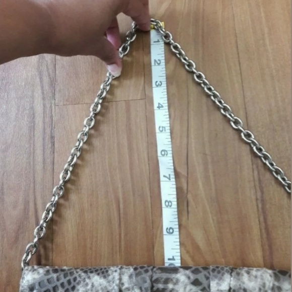 Sondra Roberts Faux Crocodile Snakeskin Clutch - Picture 7 of 8